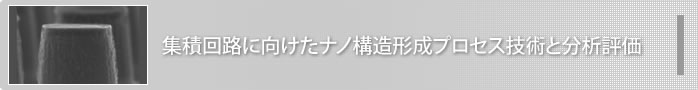 集積回路に向けたナノ構造形成プロセス技術と分析評価